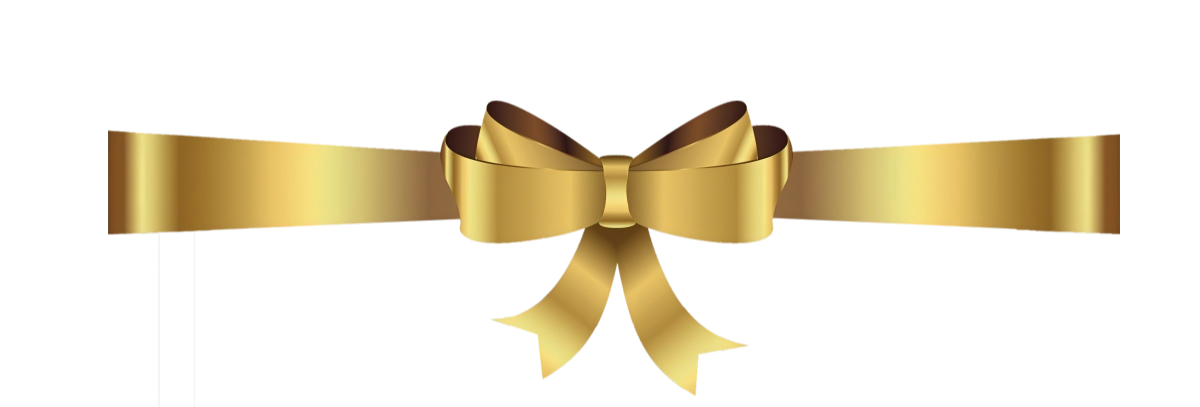 金色蝴蝶結裝飾